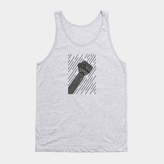 Robots: Fight the Power Tank Top by Jibling